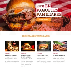 Plantilla: La Parrilla Burguer - Inicio