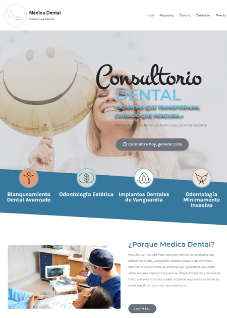 Portada de Plantilla Medica Dental