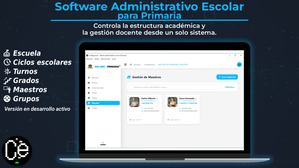 Software Administrativo Escolar para Primaria